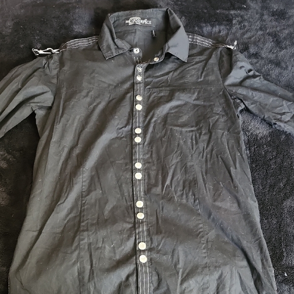 Lip Service Mens Medium Button Up - Picture 1 of 3